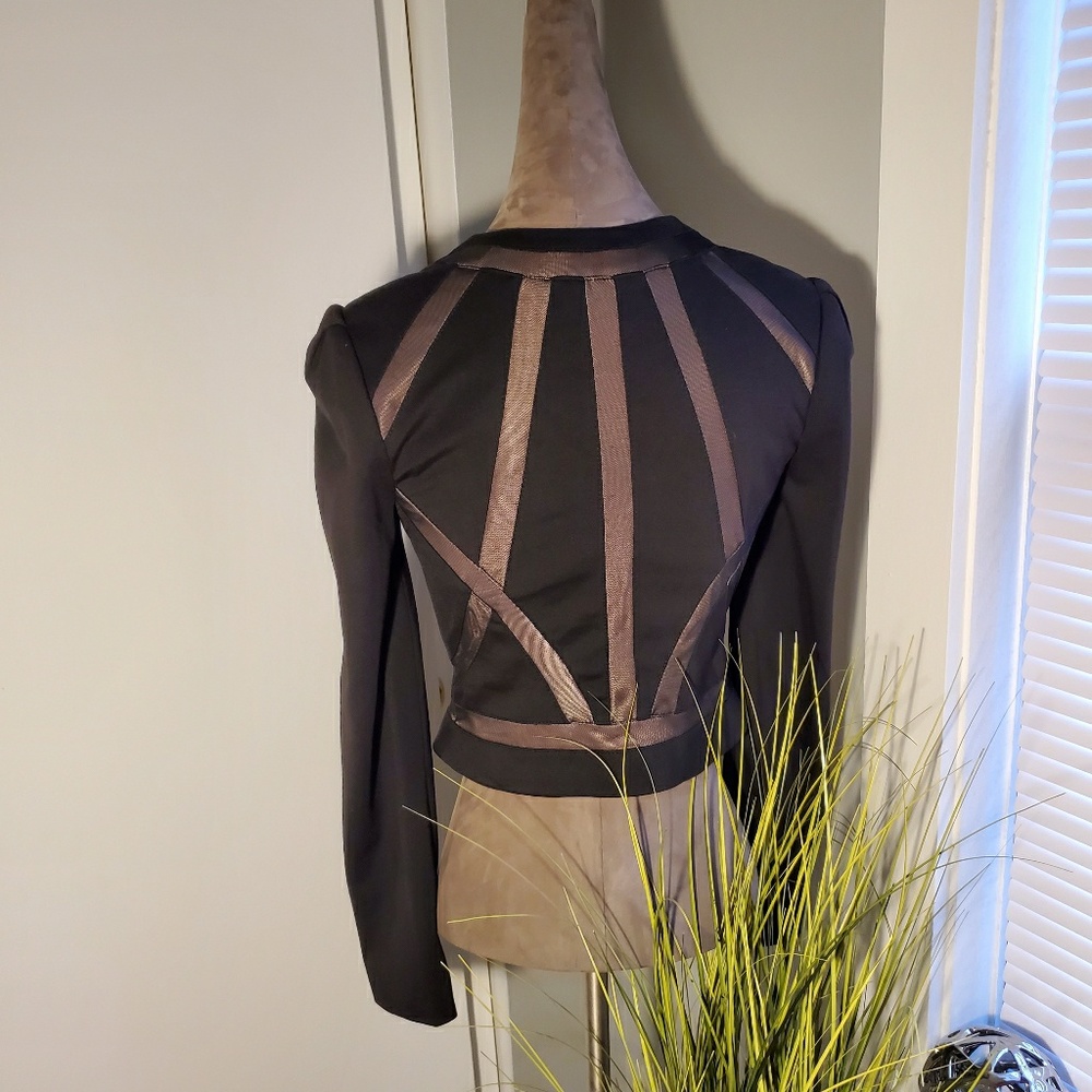 Bebe Geometric Pattern Jacket - Picture 2 of 3